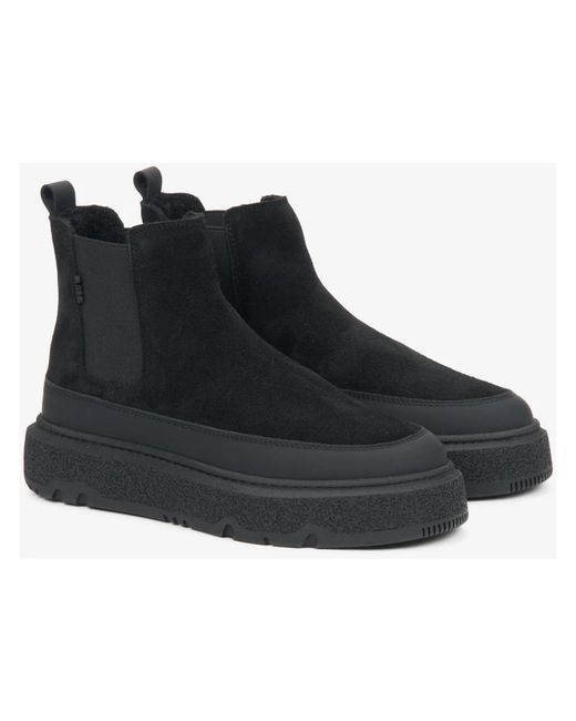 ESTRO Black Chelsea Boots