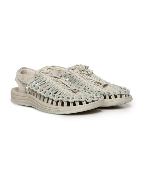 Keen White Flat Sandals for men