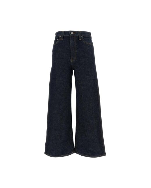 Khaite Blue Wide Jeans