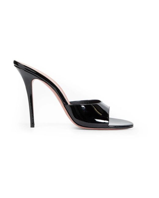 AMINA MUADDI Black Heeled Mules