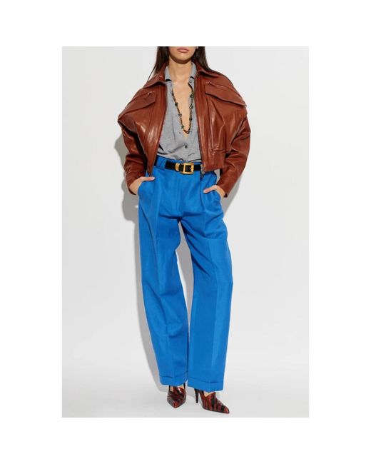 Versace Geplooide Broek in het Blue