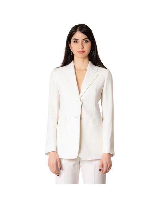 Max Mara Jassen ,Wit ,Wol Witte Blazer in het White