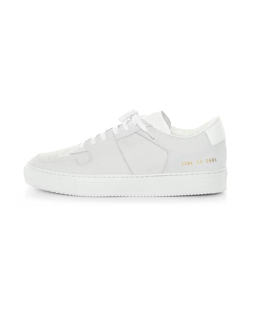 Common Projects Schoenen ,Grijs ,Suède Sneakers in het White voor heren
