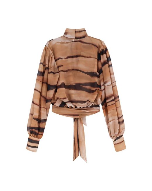 Elisabetta Franchi Brown Blouses