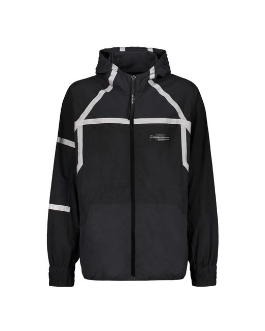 ISO.POETISM Jassen ,Zwart ,Nylon Hooded Nylon Jacket in het Black voor heren
