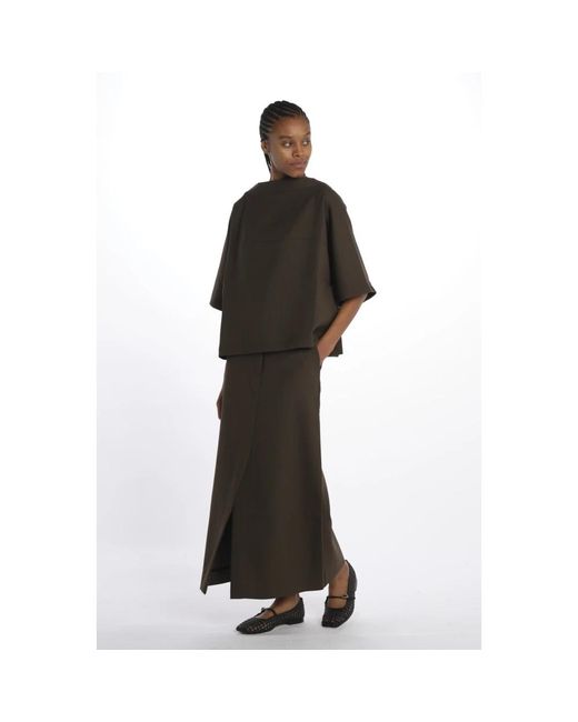 Studio Nicholson Black Maxi Skirts
