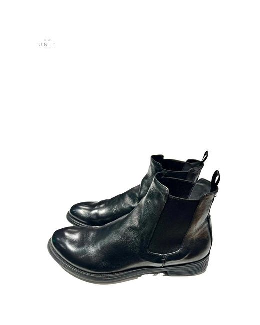 Officine Creative Black Chelsea Boots for men