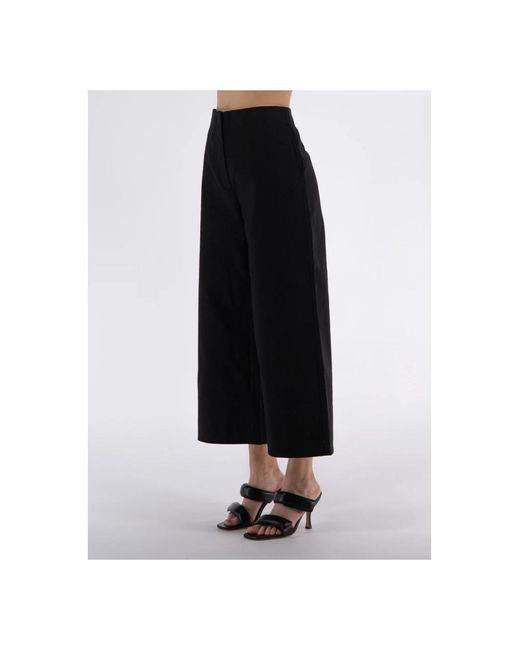 Ganni Black Cropped Trousers