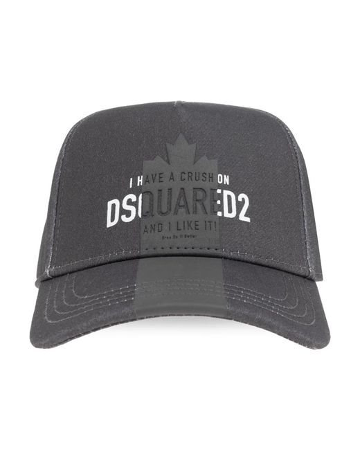DSquared² Accessoires ,Grijs ,Katoen Baseballpet in het Gray voor heren