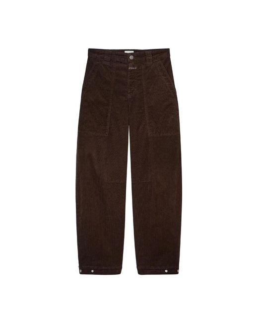 Tapered Trousers Closed en coloris Brown