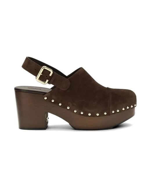 Chloé Brown Clogs