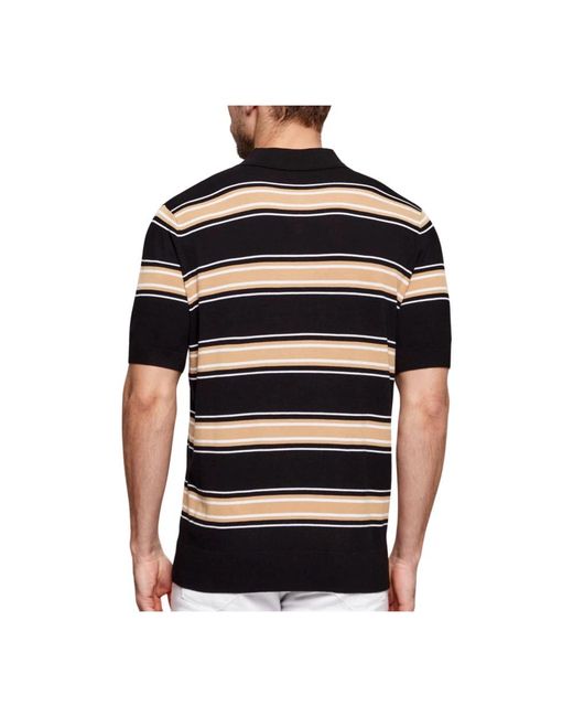 Karl Lagerfeld Black Polo Shirts for men