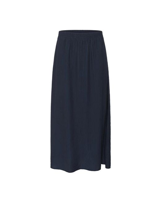 Cream Rokken ,Blauw Blazer Rok in het Blue