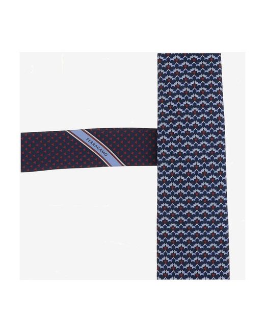 Ties Ferragamo de hombre de color Blue