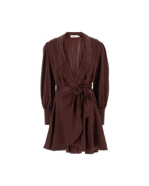 Wrap Dresses Zimmermann de color Brown