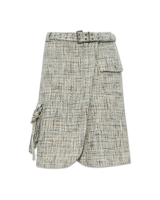 Ganni Gray Short Skirts