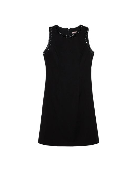 Short Dresses Oltre de color Black