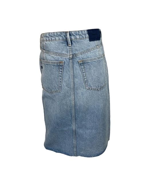 Denham Blue Denim Skirts