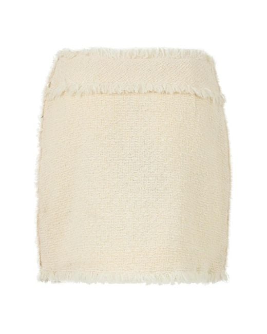 Alberta Ferretti Natural Short Skirts