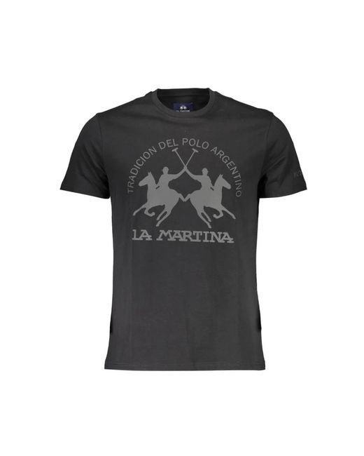La Martina Black T-Shirts for men