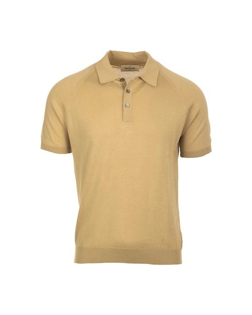 Gran Sasso Yellow Polo Shirts for men