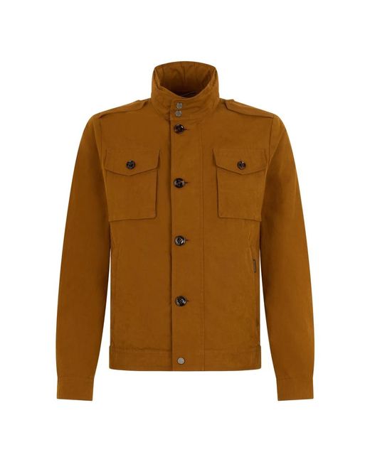 Moorer Brown Light Jackets for men
