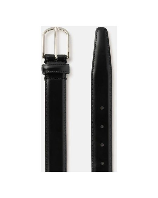 Boggi Sattelstich-Ledergürtel in Black für Herren