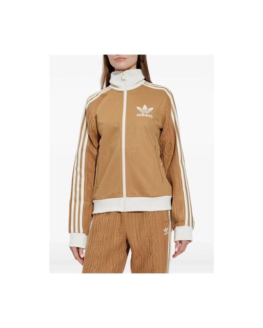 Adidas Zip-Throughs in het Natural