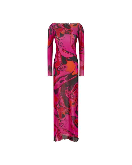 Emilio Pucci Pink Maxi Dresses