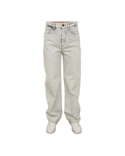 Armani Exchange Gray Loose-Fit Jeans