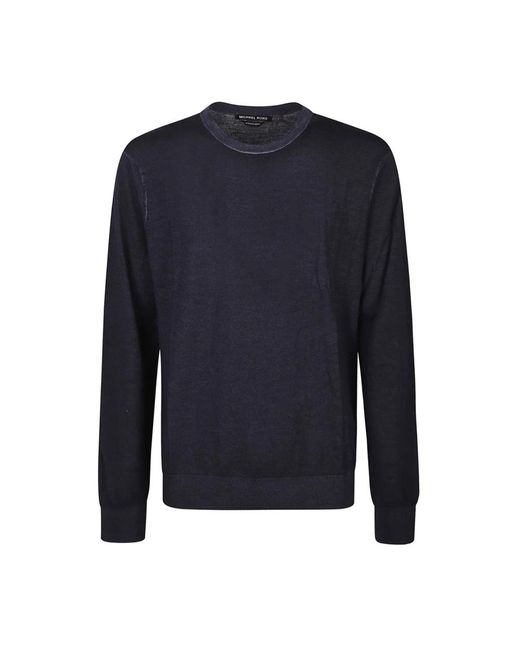 Round-Neck Knitwear Michael Kors de hombre de color Blue