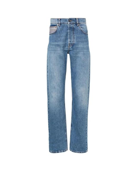 Missoni Blue Straight Jeans for men