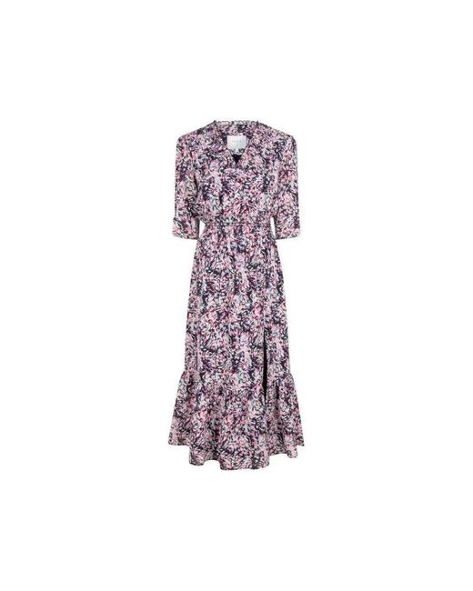 Dante 6 Kleedjes ,Veelkleurig ,Polyester D6Joya Dress in het Purple