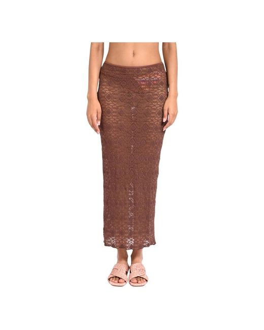 Maxi Skirts FK de color Brown