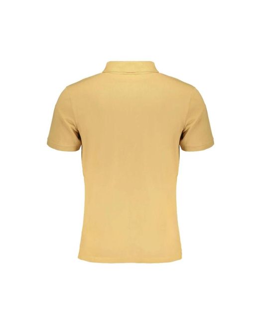 Timberland Tops ,Bruin ,Katoen Geborduurd Katoenen Poloshirt in het Yellow voor heren