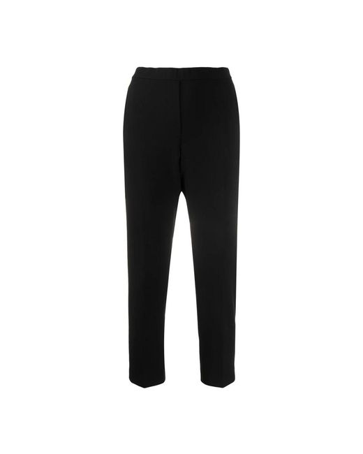 Theory Black Cropped Trousers