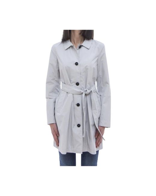 Save The Duck Gray Trench Coats