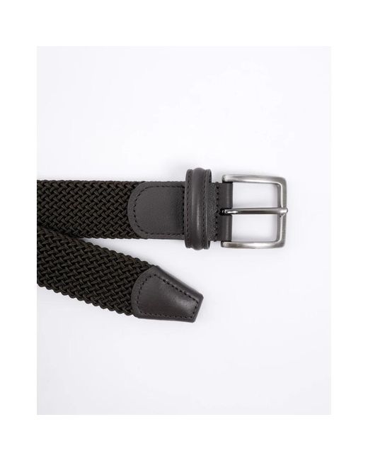 Andersons Accessoires ,Bruin ,Elastische Taric Riem in het Black voor heren