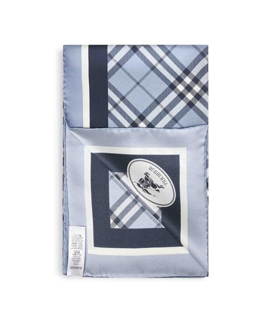 Silky Scarves Burberry de color Blue