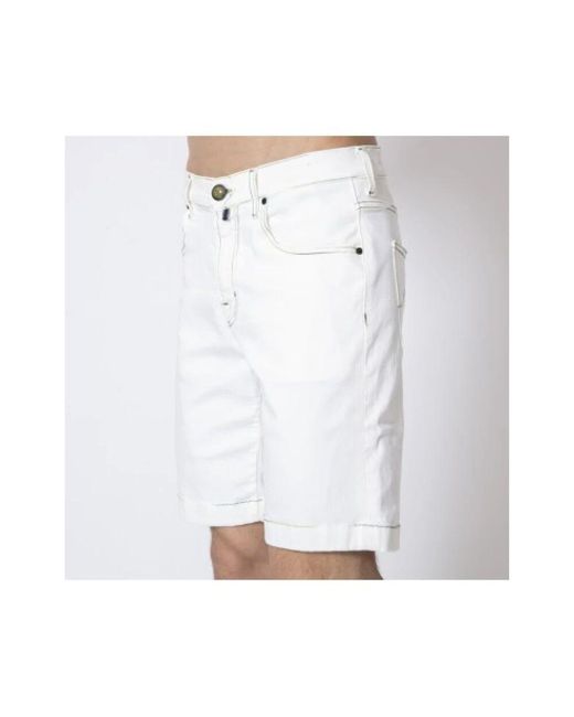 Jacob Cohen Jeans-Shorts in White für Herren