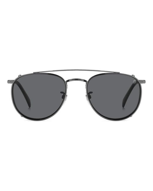 David Beckham Gray Sunglasses