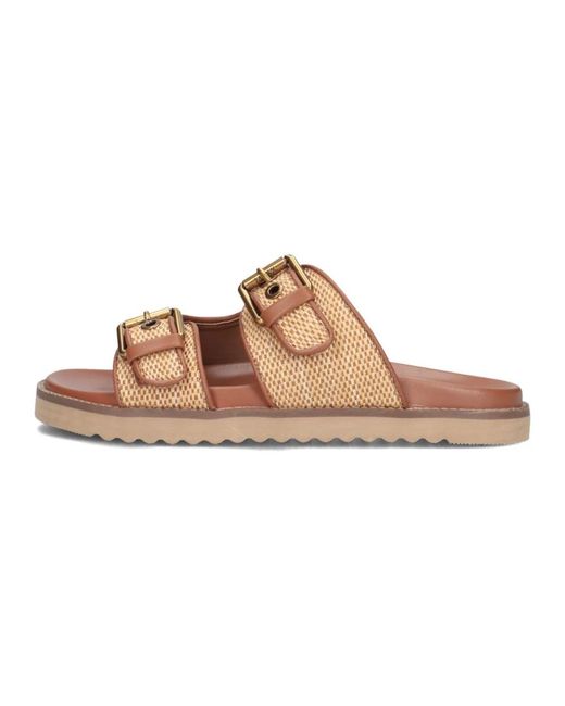 Mexx Schoenen ,Bruin ,Reilly Penny Slippers in het Brown