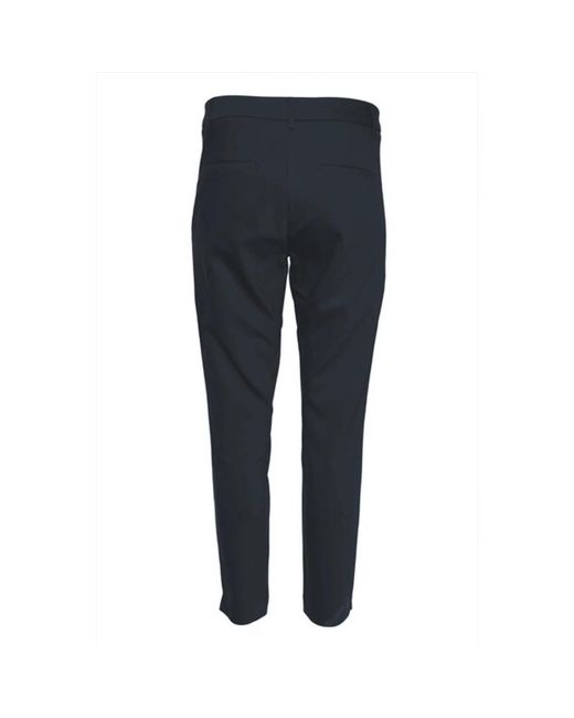 2-Biz Blue Slim-Fit Trousers