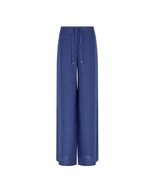 Max Mara Blue Wide Trousers