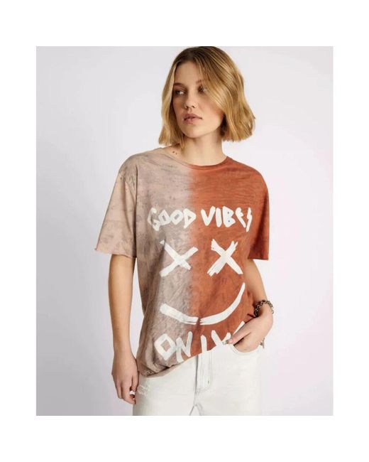 T-Shirts One Teaspoon en coloris Brown