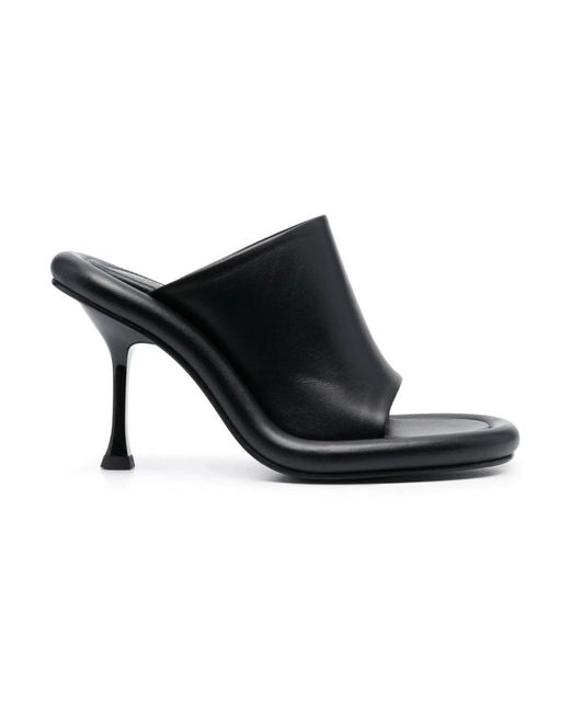 J.W. Anderson Black Heeled Mules