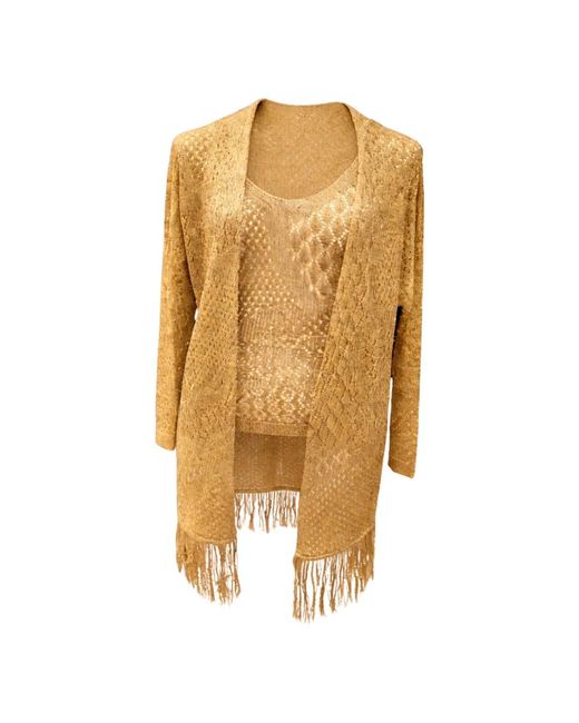 SIMONA CORSELLINI Metallic Cardigans