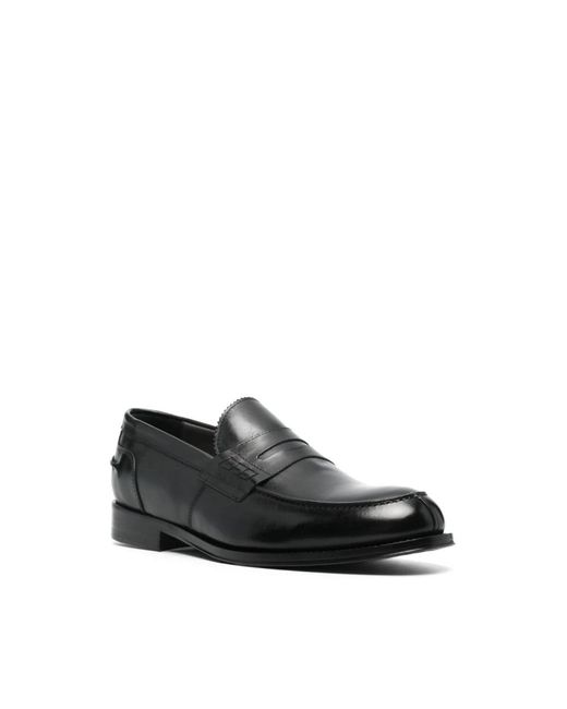 Corneliani Black Loafers for men