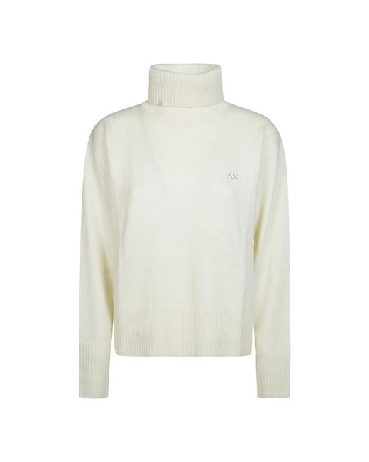 Sun 68 Turtlenecks in het White