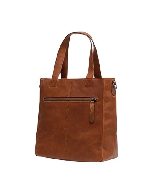 The Chesterfield Brand Nevada Cognac Shopper Tas in het Brown